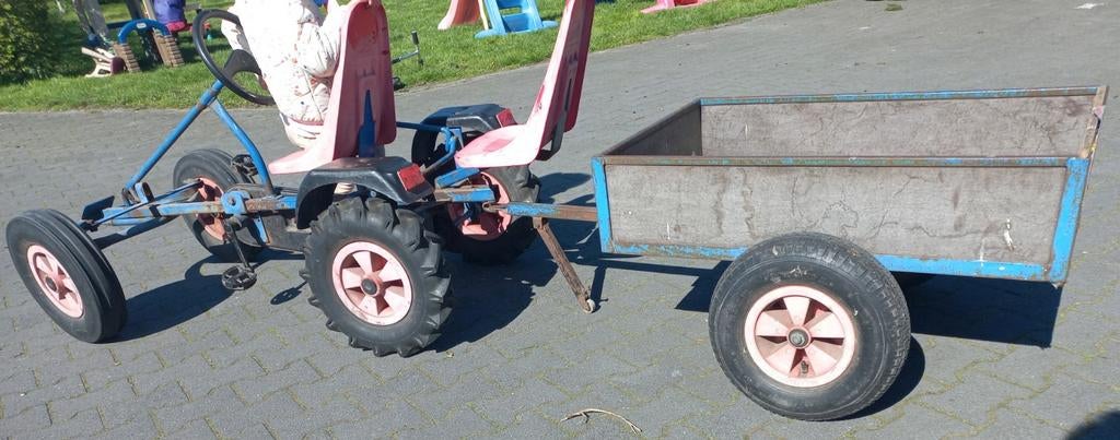 Berg skelter met kar en duozit, Ophalen, Gebruikt, Berg, Duozit