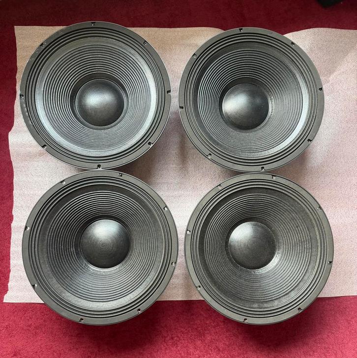 Faital 18HP1030 4 stuks, Audio, Tv en Foto, Luidsprekers, Gebruikt, Overige typen, 120 watt of meer, Overige merken, Ophalen