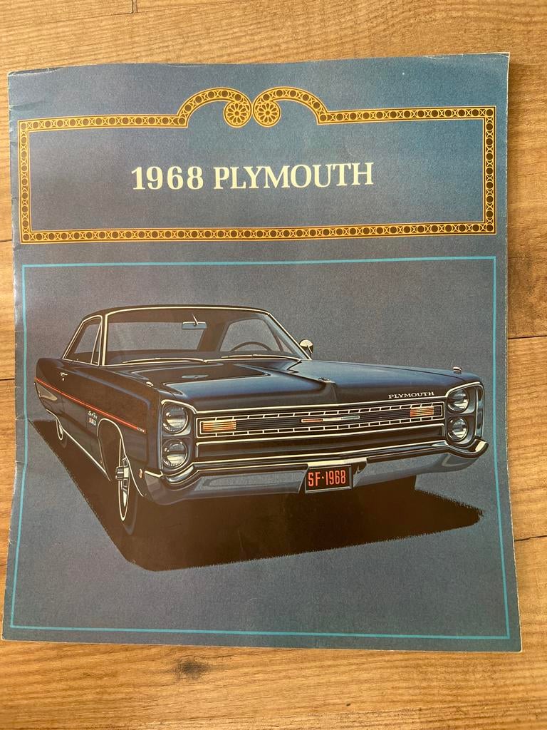 Originele dealer brochure 1968 Plymouth Sport Fury, Ophalen of Verzenden, Zo goed als nieuw, Overige merken