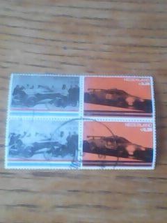 4 gestempelde zegels nederland no 2258/59, Postzegels en Munten, Postzegels | Nederland, Verzenden, Gestempeld