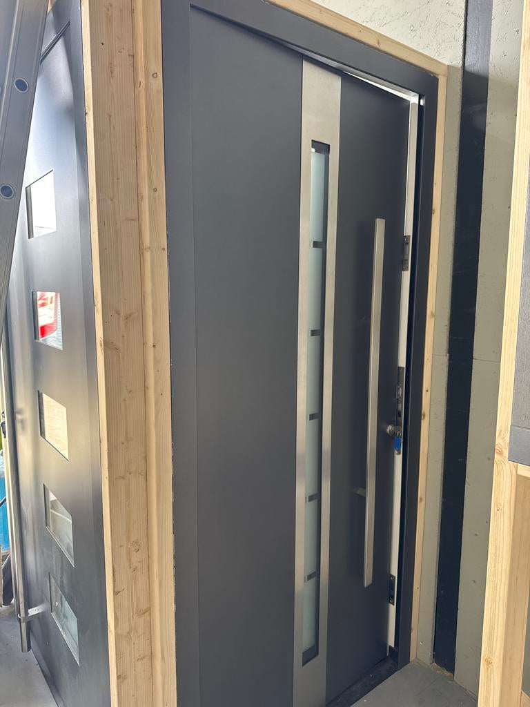 Hörmann deur met driepuntssluiting, 2155x1020mm, Doe-het-zelf en Verbouw, Deuren en Horren, Gebruikt, 215 cm of meer, Buitendeur