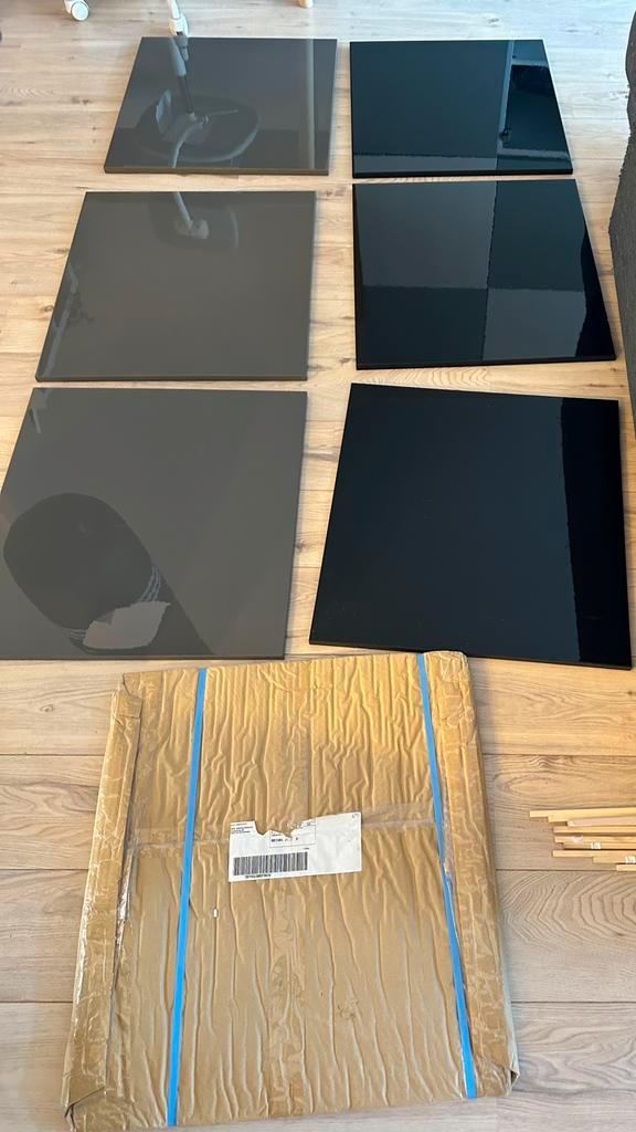 7 Ikea deurtjes Besta SELSVIKEN 60x64  (4 zwart/ 3 grijs), Computers en Software, Android Tablets, Zo goed als nieuw, 10 inch