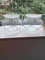 Twee weck sierglazen met deksels 1062 ml, Ophalen of Verzenden, Zo goed als nieuw