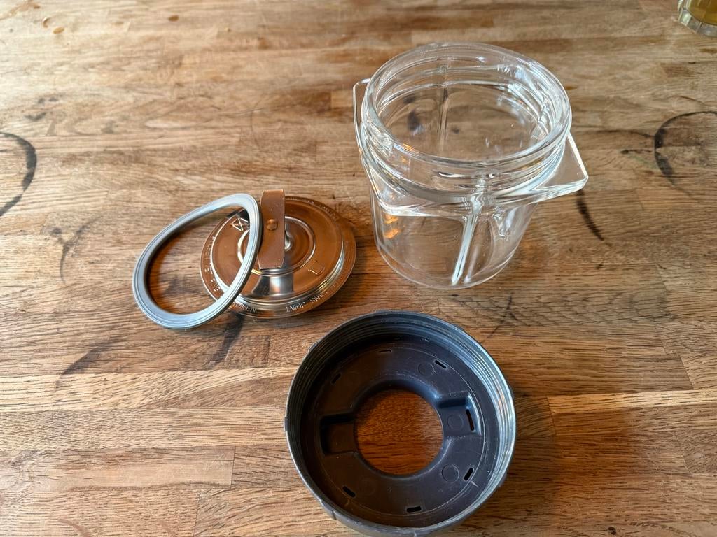 Magimix Mini Kom 500ml Glas Zwart - Accessoire, Ophalen of Verzenden, Zo goed als nieuw