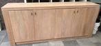 Dressoir met 4 deuren licht eiken, Gebruikt, 150 tot 200 cm, Ophalen of Verzenden, 25 tot 50 cm