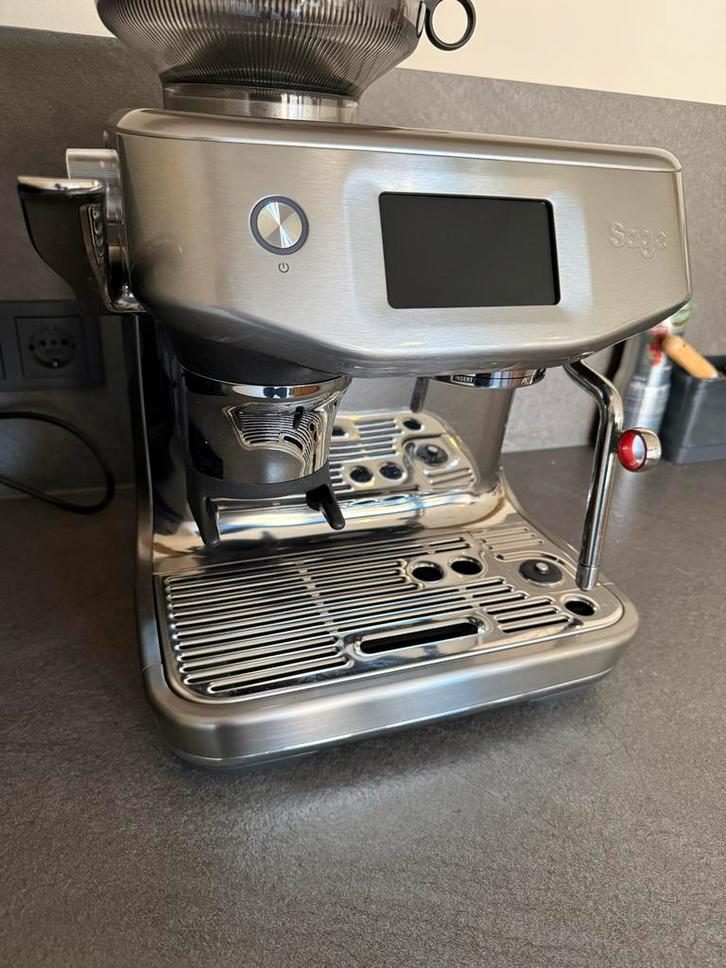 Sage Impress Touch - Brushed Stainless Steel, Witgoed en Apparatuur, Koffiezetapparaten, Gebruikt, Koffiebonen, Espresso apparaat