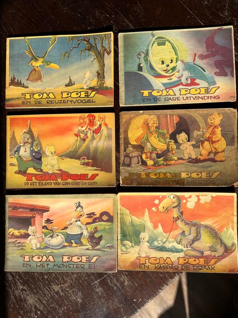 Tom Poes De Muinck serie 1 compleet - deel 1 t/m 6, Complete serie of reeks, Ophalen of Verzenden, Zo goed als nieuw