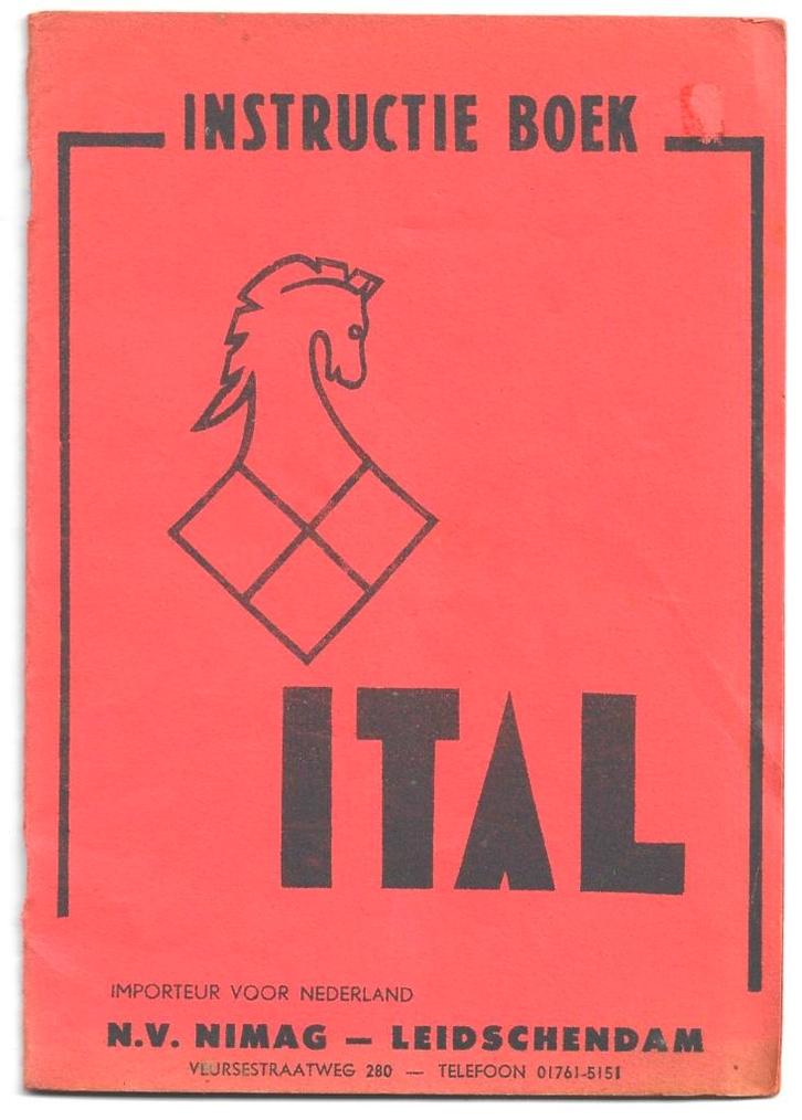 Ital instructieboek bromfiets (ita), Fietsen en Brommers, Handleidingen en Instructieboekjes, Zo goed als nieuw, Ophalen of Verzenden