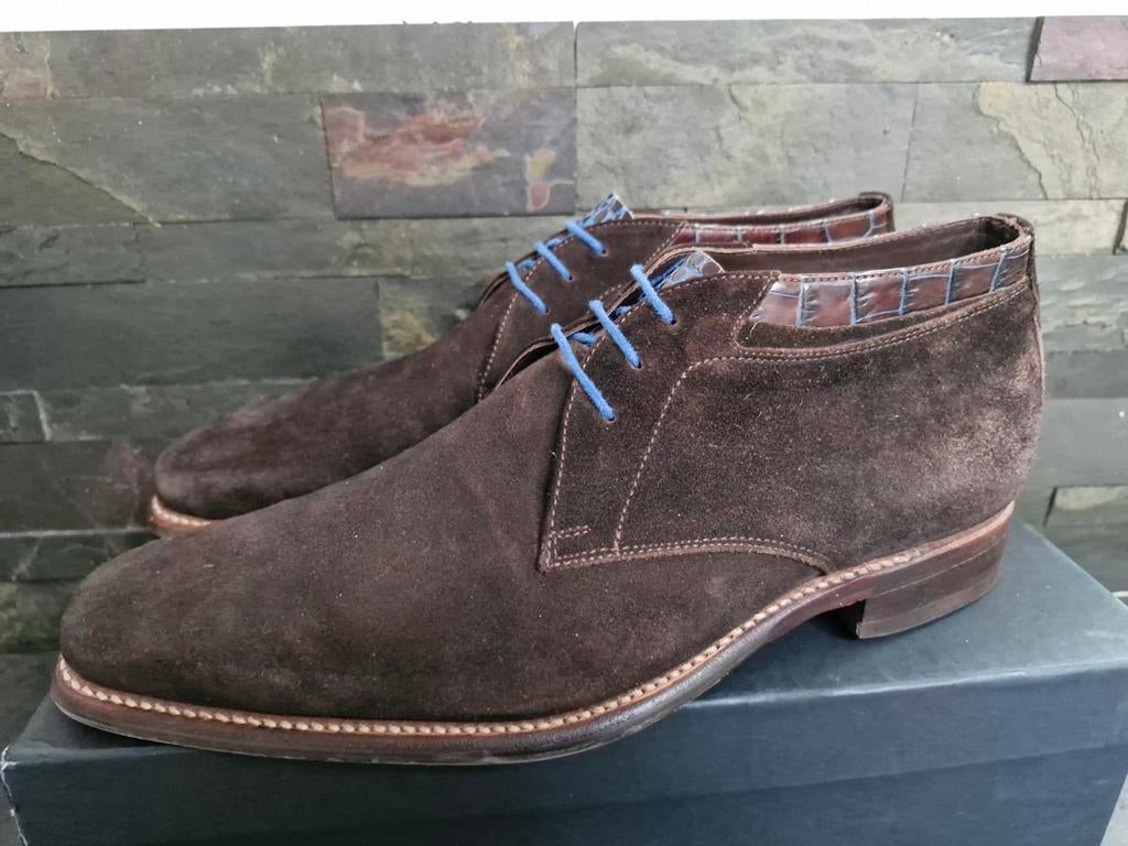 Floris van Bommel Herenschoenen maat 40,5, Kleding | Heren, Schoenen, Bruin, Floris van Bommel, Ophalen of Verzenden, Zo goed als nieuw