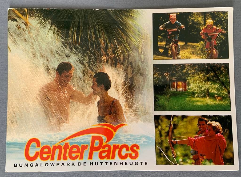 Center Parcs De Huttenheugte ansichtkaart, Ophalen of Verzenden, 1980 tot heden, Gelopen, Drenthe