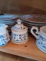 Roomstel winterling blauw  saks suikerpot  en melkkannetje, Ophalen of Verzenden