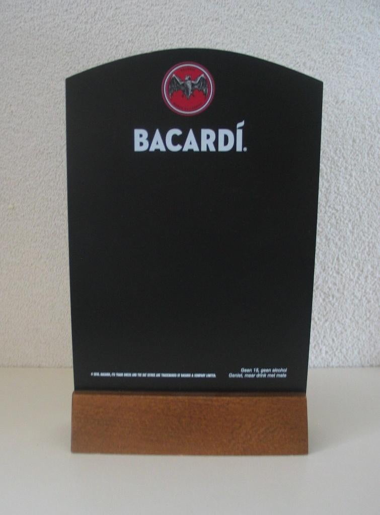 Bacardi krijtbord menustandaard tafelkaart café restaurant, Verzenden, Nieuw, Gebruiksvoorwerp