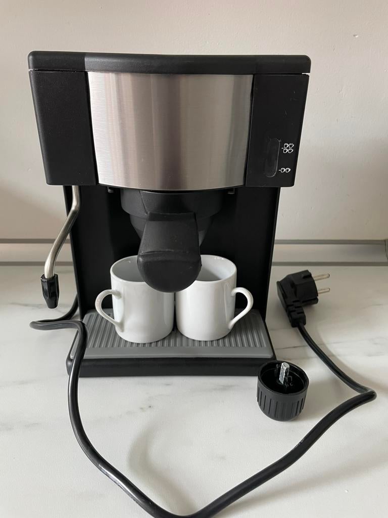 Koffiezetapparaat met 2 porseleinen kopjes / model: CM-401, Ophalen of Verzenden, Nieuw, Koffiemachine