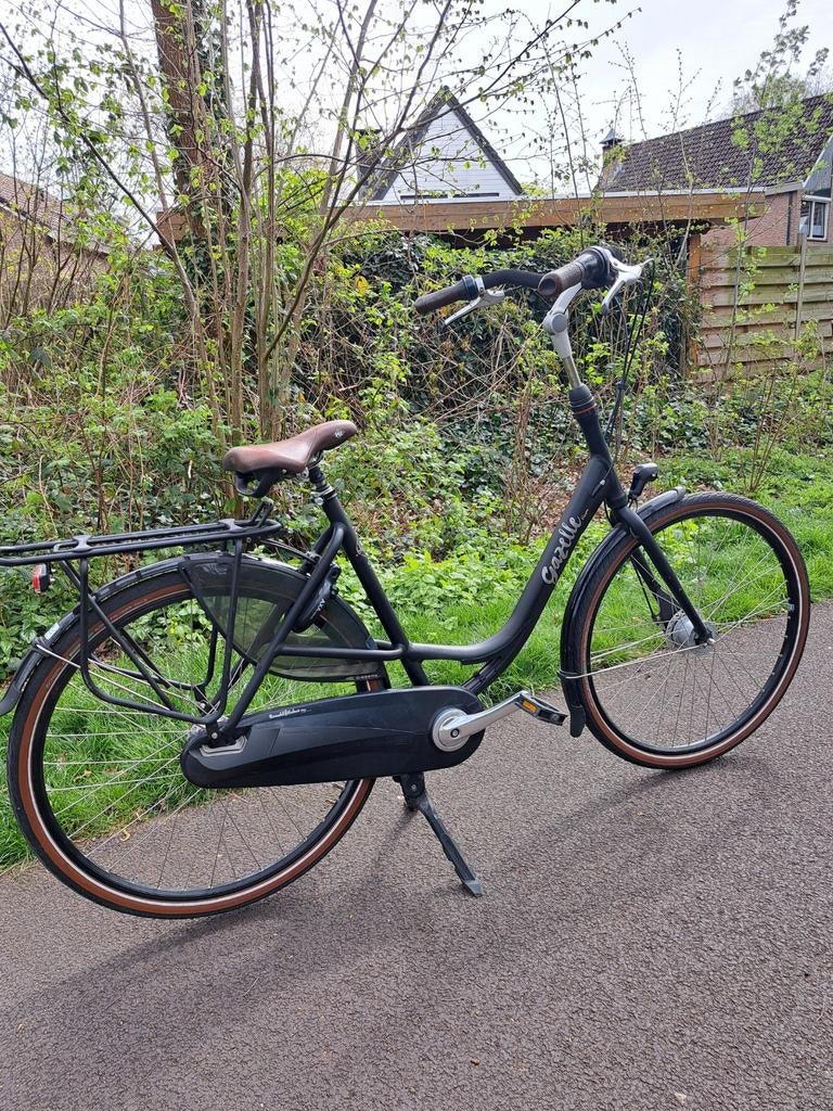 Mooie Zwarte Gazelle Bloom moederfiets framemaat 57., Gebruikt, Versnellingen, Gazelle, 56 cm of meer