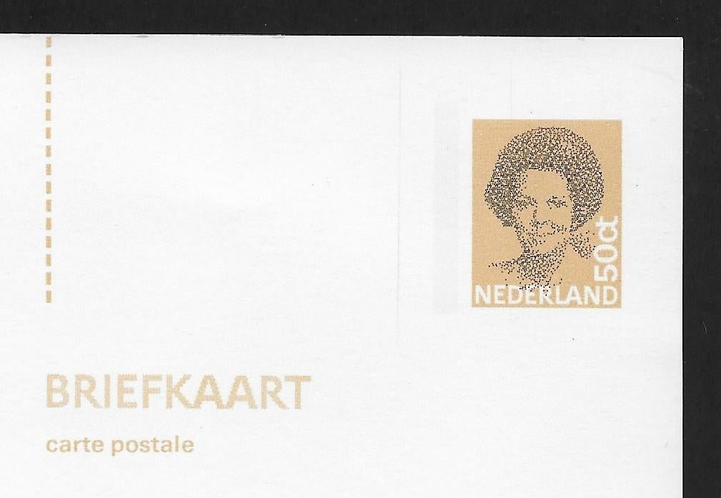 riefkaart Geuzendam 360b met rakelstreep links naast zegel., Postzegels en Munten, Ophalen of Verzenden, Briefkaart