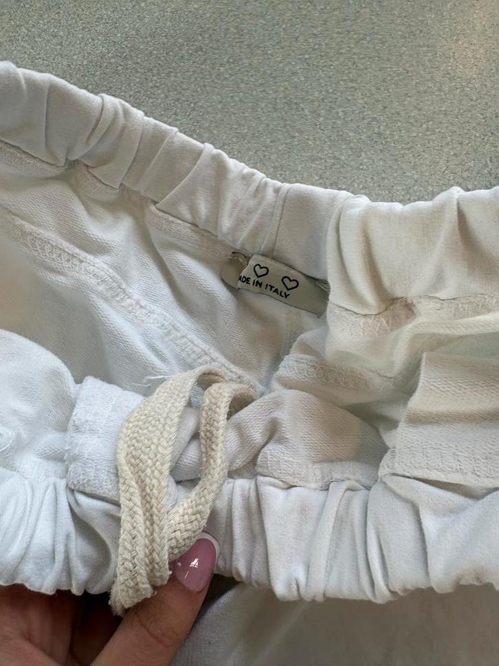 Witte comfortabele broek - Made in Italy, Kleding | Dames, Broeken en Pantalons, Zo goed als nieuw, Maat 38/40 (M), Wit, Lang