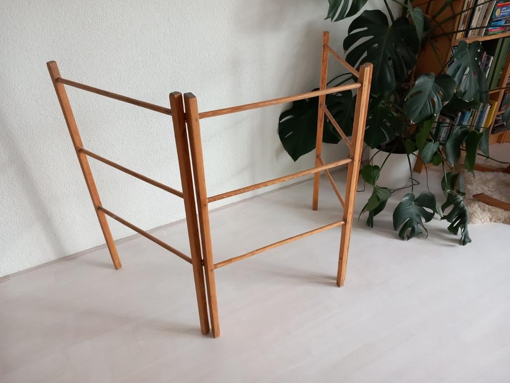 Brocante droogrek. Houten rekje, Ophalen