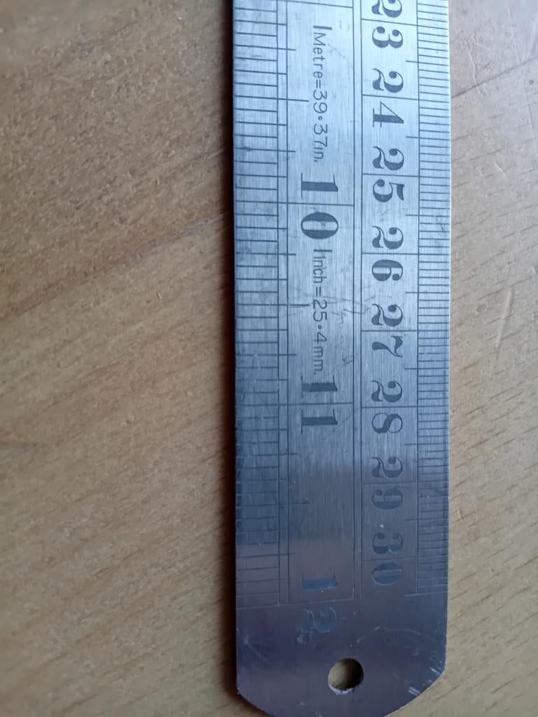 Metalen liniaal Rabone Chesterman 30 cm, Ophalen of Verzenden