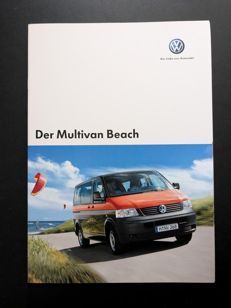 Brochure VOLKSWAGEN T5 Multivan Beach + prijslijst 2005 (D), Ophalen of Verzenden, Zo goed als nieuw, Volkswagen