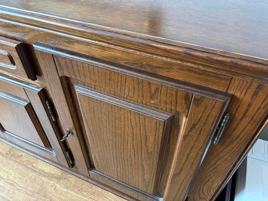 Mooie oude dressoir, Ophalen, Gebruikt, 150 tot 200 cm, Met lade(s)