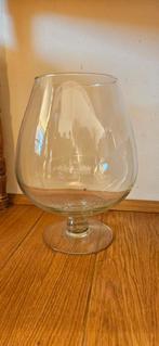 Grote glazen vaas - Brandyglas model, Huis en Inrichting, Ophalen, Overige kleuren, Minder dan 50 cm, Glas