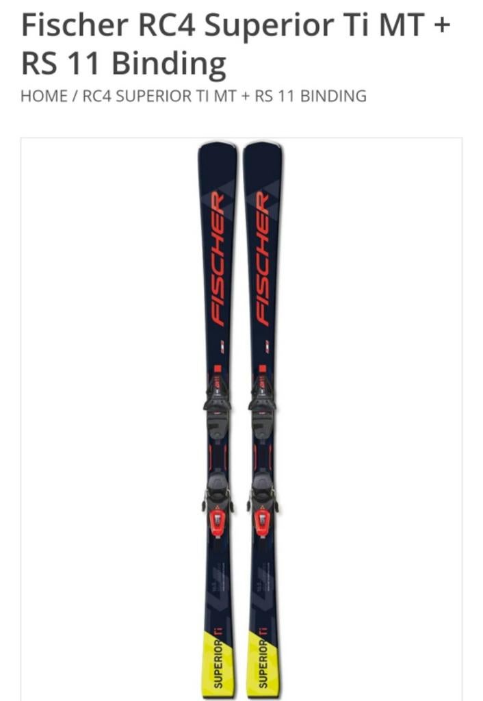 Fischer RC4 Superior Ti, 175cm, Ophalen, 160 tot 180 cm, Fischer, Zo goed als nieuw