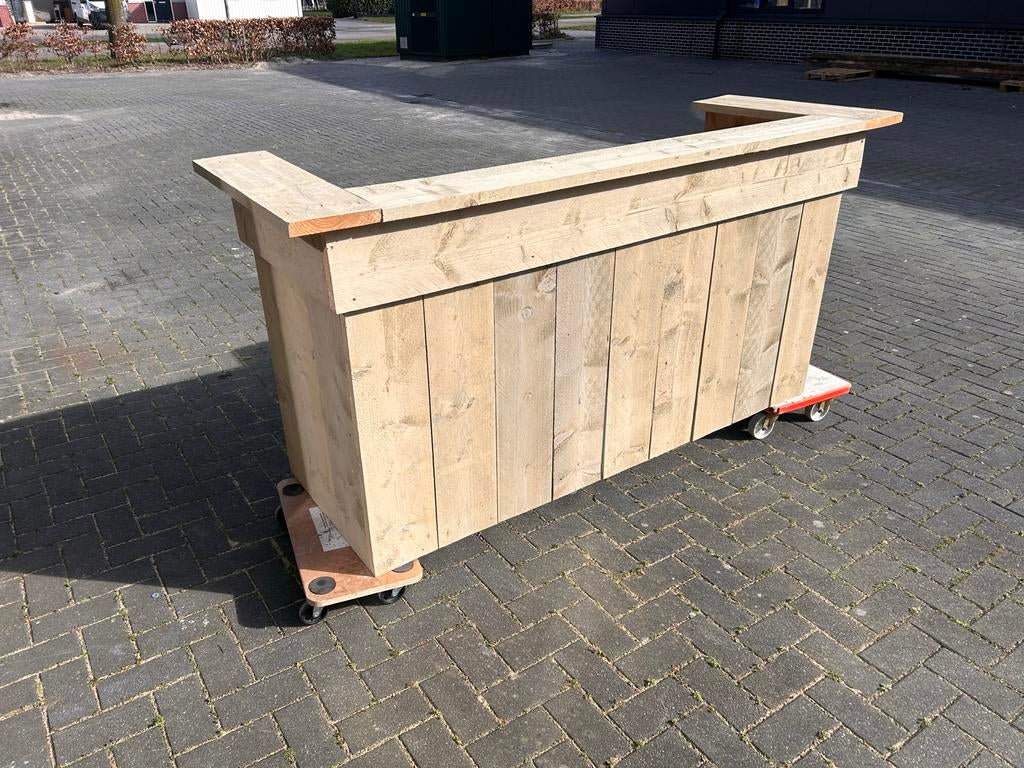 Robuuste houten bar / balie voor evenementen of thuis, Nieuw, Ophalen of Verzenden, X, C