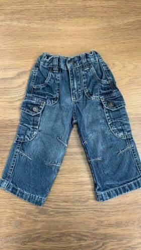 Spijkerbroekje maat 74, Kinderen en Baby's, Babykleding | Maat 74, Ophalen of Verzenden, Gebruikt, Jongetje, Broekje
