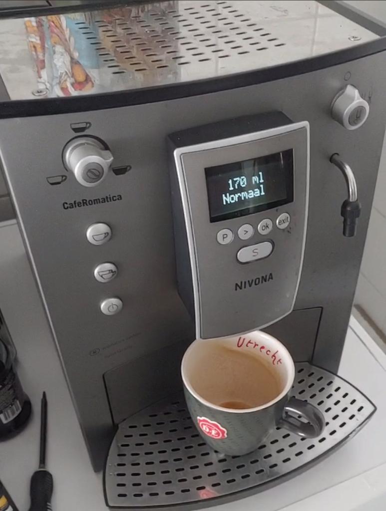 Nivona Caferomatica NICR 750, Witgoed en Apparatuur, Koffiezetapparaten, Gebruikt, Koffiemachine, Ophalen of Verzenden, 2 tot 4 kopjes