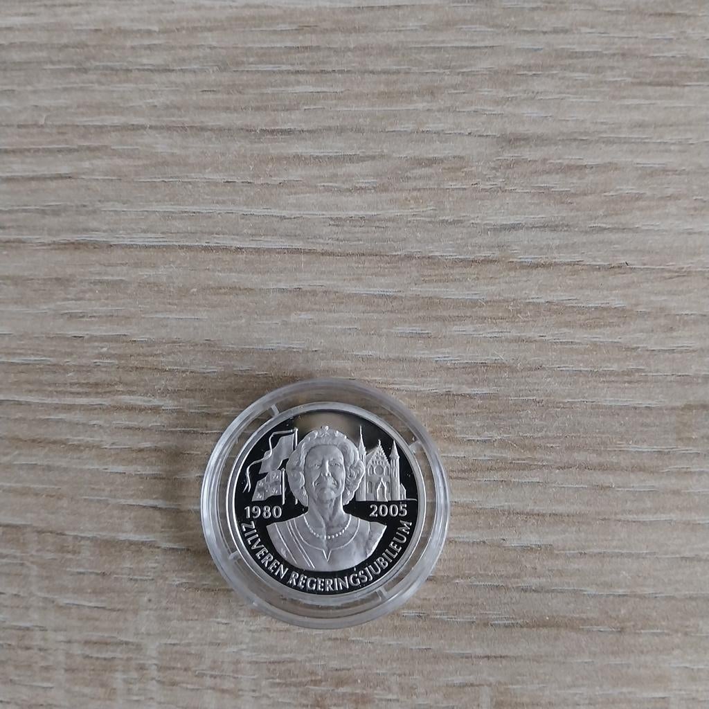 Zilveren penning Beatrix., Postzegels en Munten, Penningen en Medailles, Ophalen of Verzenden, Zilver, Nederland