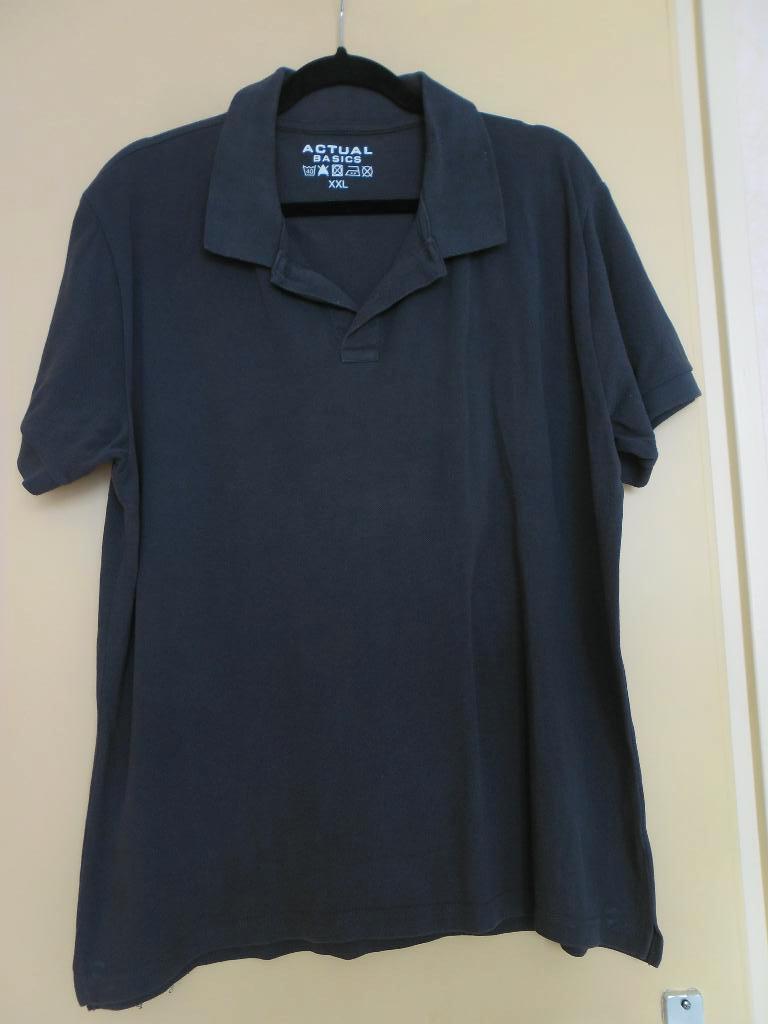 z.g.a.n. heren polo shirt. Maat XXL, Kleding | Heren, Grote Maten, Actual basics, Shirt, Ophalen of Verzenden, Zo goed als nieuw
