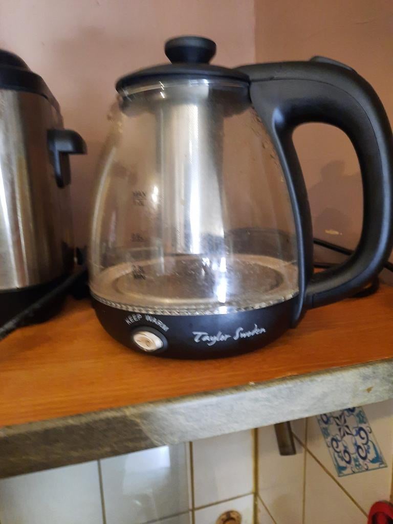 Waterkoker met oplader, geeft blauw licht, Ophalen of Verzenden
