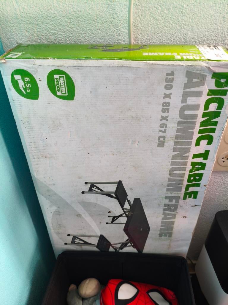 Nieuwe opvouwbare picknicktafel met aluminium frame, Ophalen of Verzenden, Inklapbaar, Rechthoekig, Nieuw