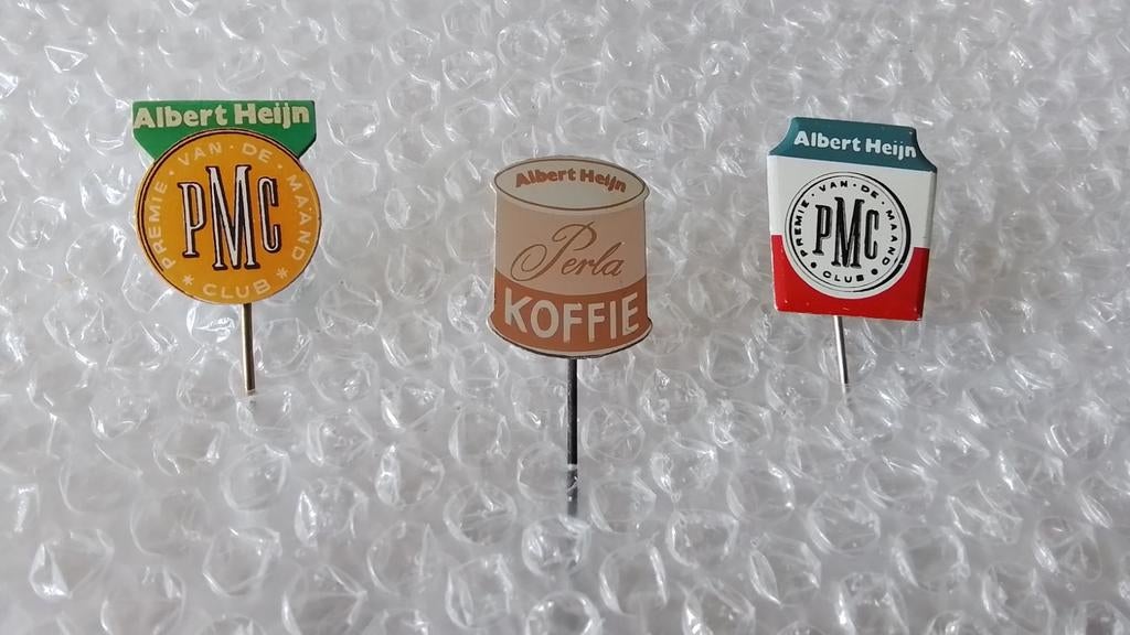 3 verschillende speldjes Albert heijn, Ophalen of Verzenden, Zo goed als nieuw, Overige onderwerpen