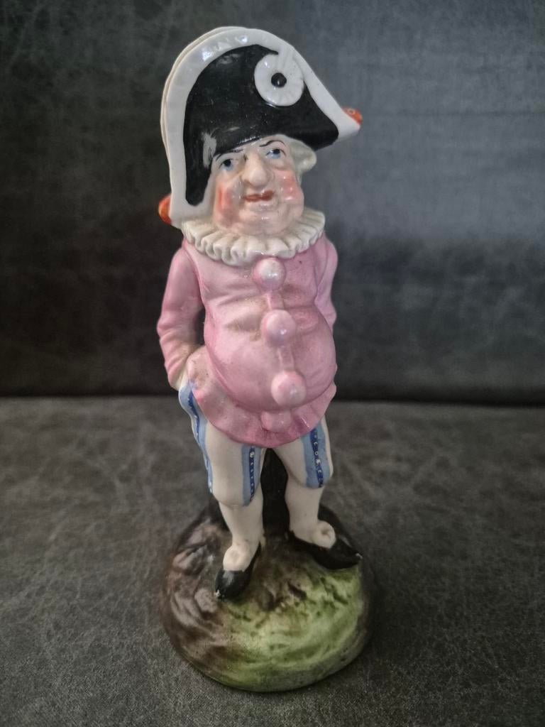 Antiek Staffordshire porseleinen beeldje, stempel '1389', Antiek en Kunst, Ophalen of Verzenden