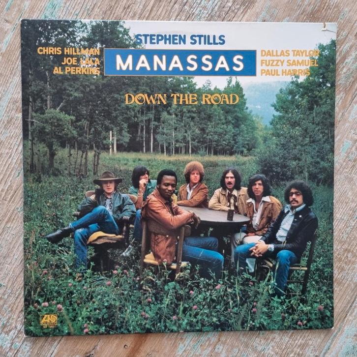 Manassas - Down The Road LP met poster, Cd's en Dvd's, Vinyl | Rock, Zo goed als nieuw, Progressive, 12 inch, Ophalen of Verzenden