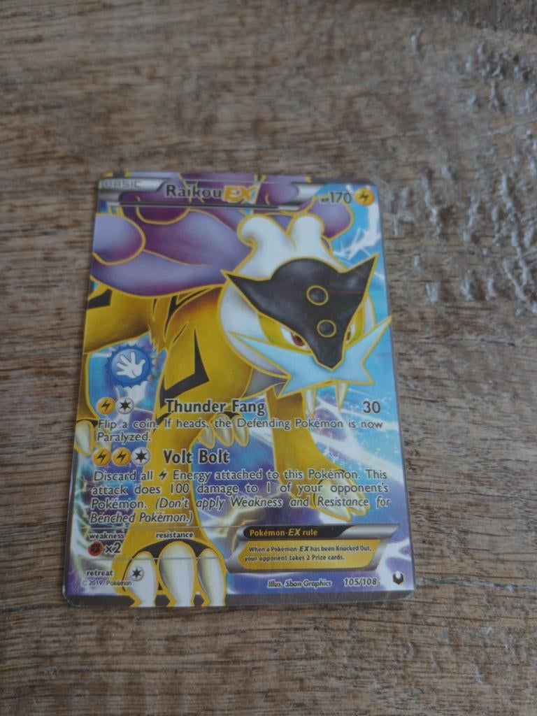 Raikou EX, Ophalen of Verzenden, Nieuw, Losse kaart, Foil