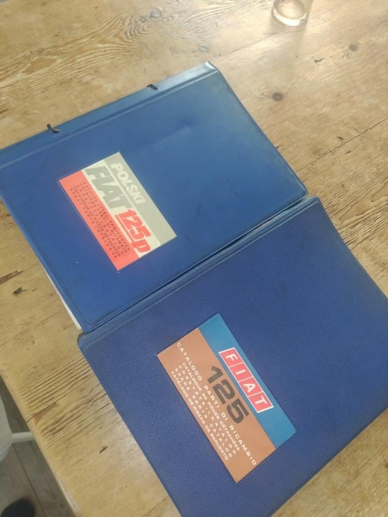 Fiat 125 onderdelen catalogus boeken, Ophalen of Verzenden, 100 cm of meer, 60 cm of meer, Minder dan 35 cm