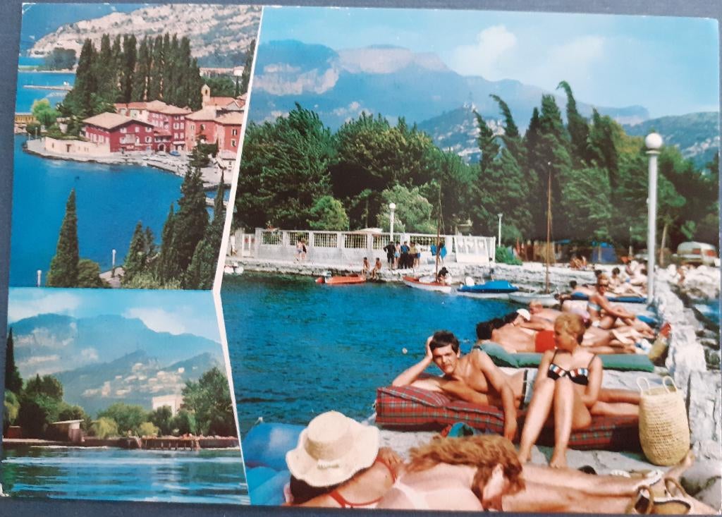 Ansichtkaart Italie Gardameer, Ophalen of Verzenden, 1960 tot 1980, Gelopen, Italië