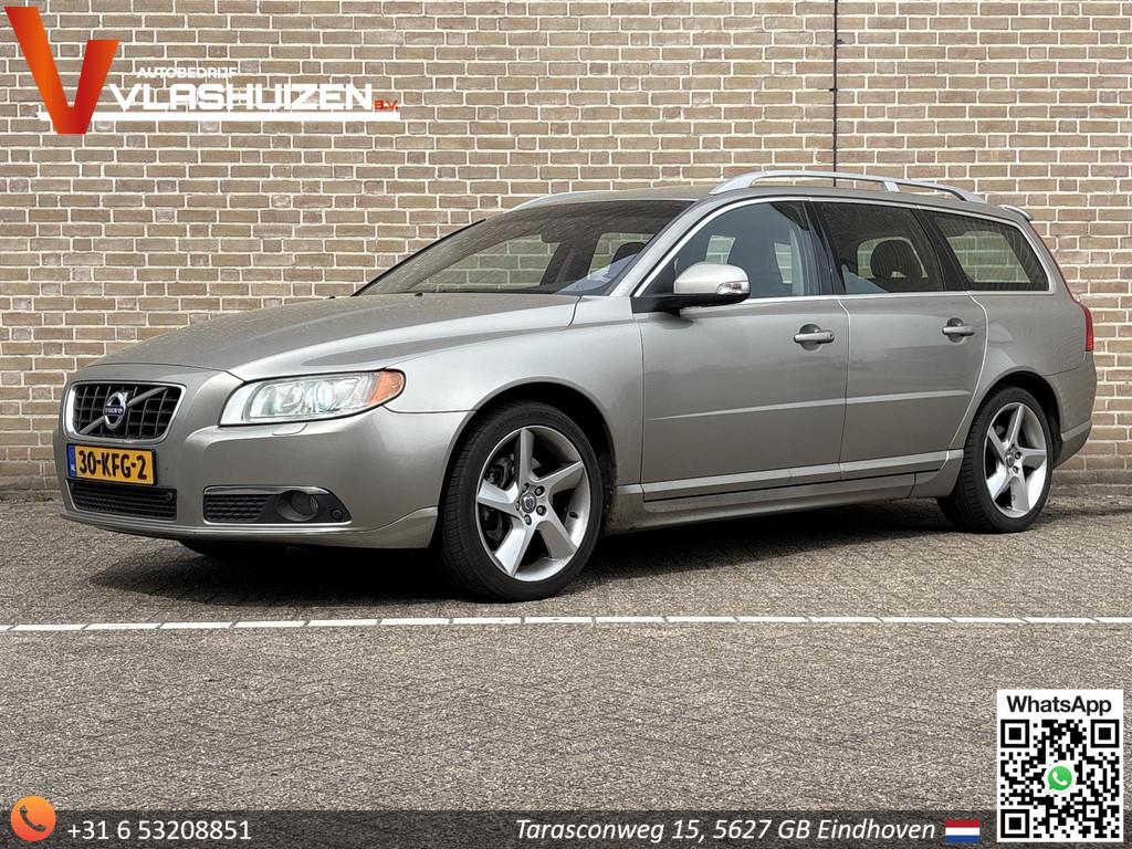 Volvo V70 2.4 D5 Summum | Leder | Climate | Cruise | PDC | T, Auto's, Volvo, Voorwielaandrijving, Euro 4, Zilver of Grijs, 750 kg