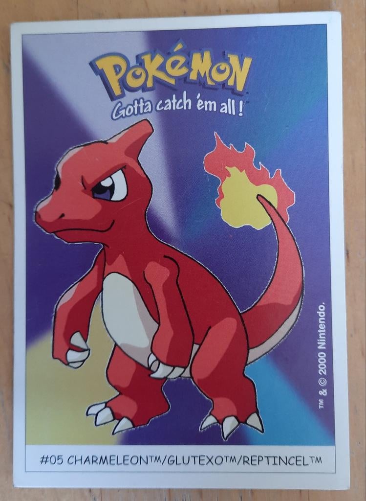 Pokémon Charmelon Sticker #05 - Dunkin Boomer 2000, Ophalen of Verzenden, Gebruikt, Losse kaart