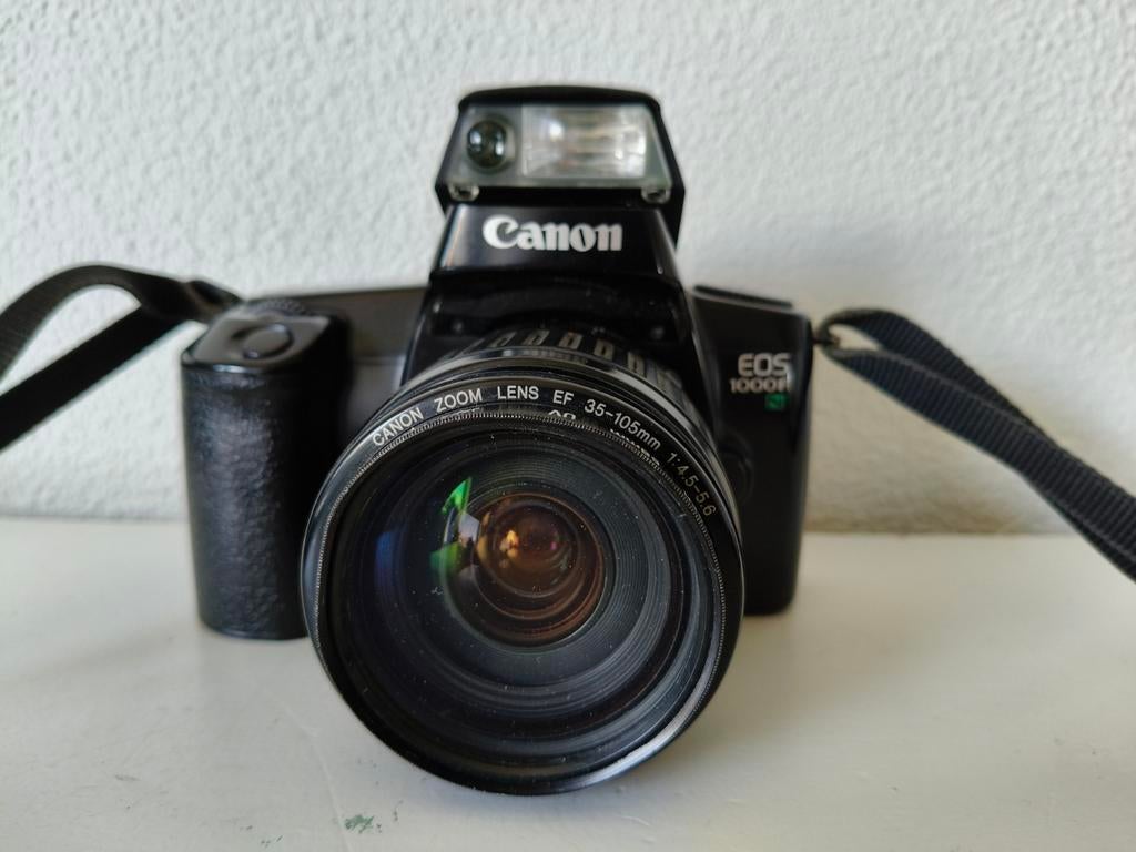 Canon EOS 1000F Spiegelreflexcamera met EF 35-105mm lens, Ophalen of Verzenden, Gebruikt, Spiegelreflex, Canon
