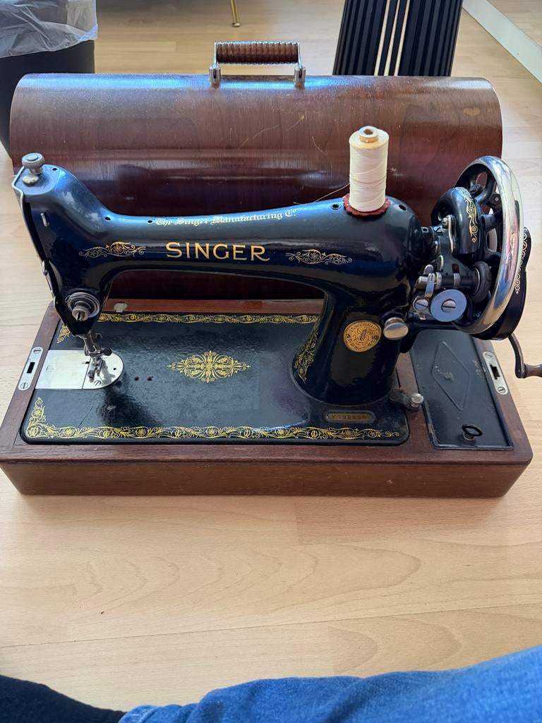 Singer Naaimachine 1923 vintage top staat, Ophalen of Verzenden, Zo goed als nieuw, Naaimachine, Singer