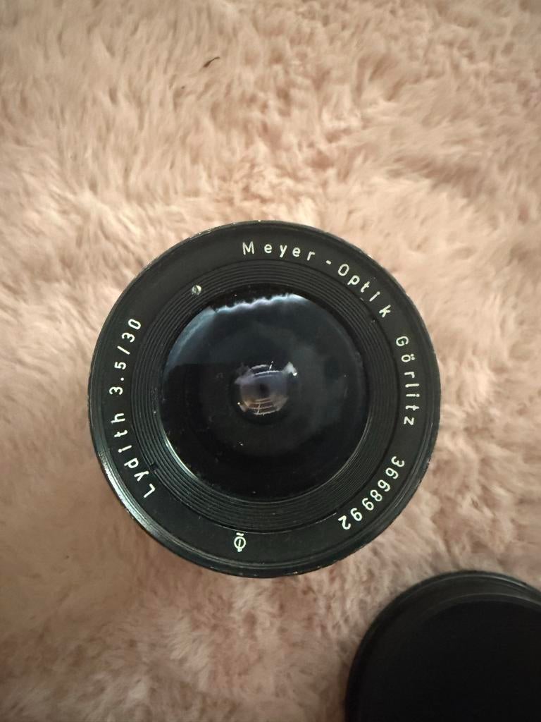 Zeldzame Meyer-Optik Görlitz Lydith 30mm f/3.5 M42 lens, Ophalen of Verzenden, Zo goed als nieuw, Groothoeklens