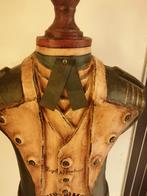 SCHITTERENDE XL OUDE PASPOP BUSTE PAPIER MACHÉ 180 CM HOOGTE, Ophalen