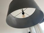 Stalen grijze hanglamp aan ketting, Ophalen of Verzenden, Gebruikt, Metaal, 50 tot 75 cm