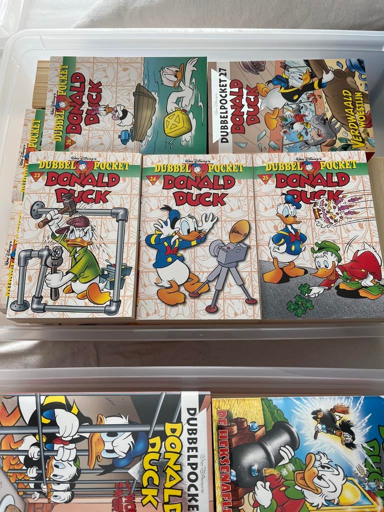 Complete serie Donald Duck Dubbel Pocket deel 1 t/m 102, Complete serie of reeks, Ophalen of Verzenden, Zo goed als nieuw