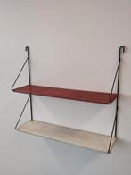 Vintage metalen Pilastro wandrekje metaal geperforeerd, Huis en Inrichting, Woonaccessoires | Wandplanken en Boekenplanken, Gebruikt