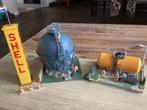 Vollmer Ho gasopslag met Shell opslagtank met figuren., Hobby en Vrije tijd, Modeltreinen | H0, Overige merken, Gebruikt, Gelijkstroom of Wisselstroom