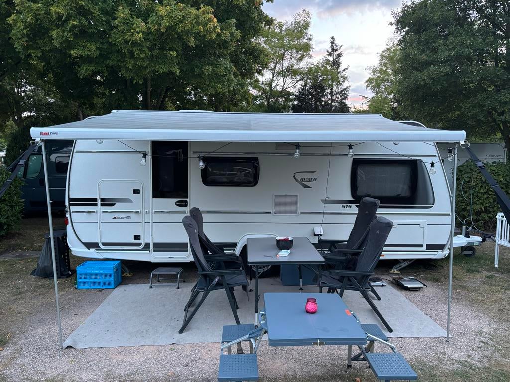 Fiamma F80s Cassetteluifel - 400cm - Polar white, Ophalen, Gebruikt, Fiamma